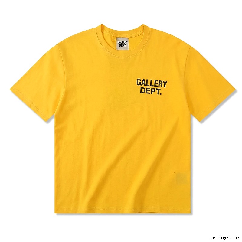 Gallery Dept. Alphabet Style Yellow T-shirt