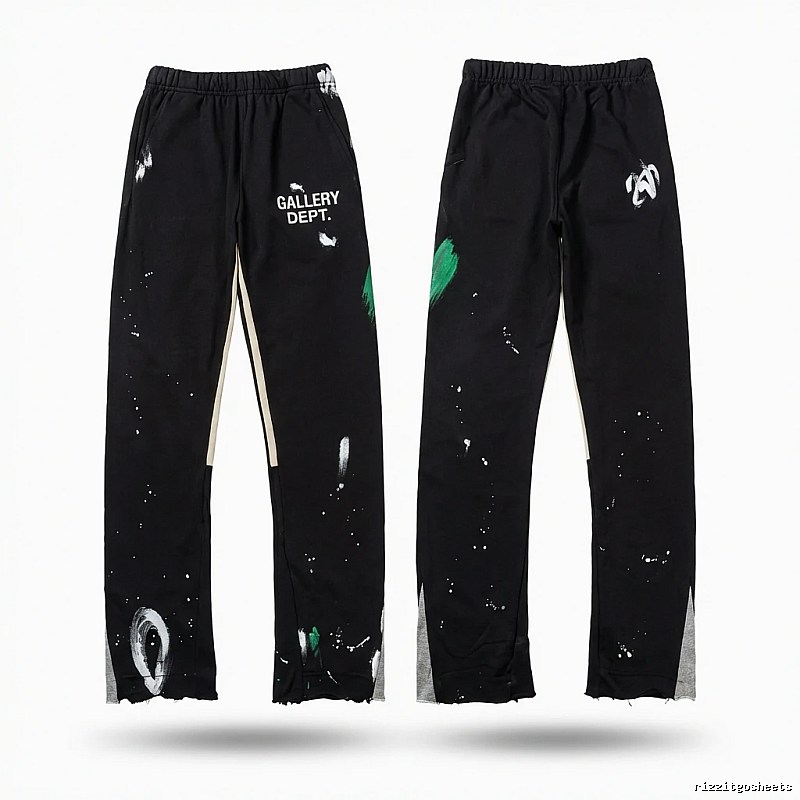 Gallery Dept Graffiti Style Black Trousers