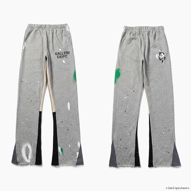 Gallery Dept graffiti-style grey trousers