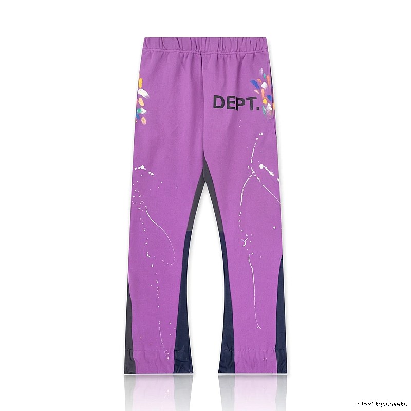 Gallery Dept Graffiti Style Purple Long Pants