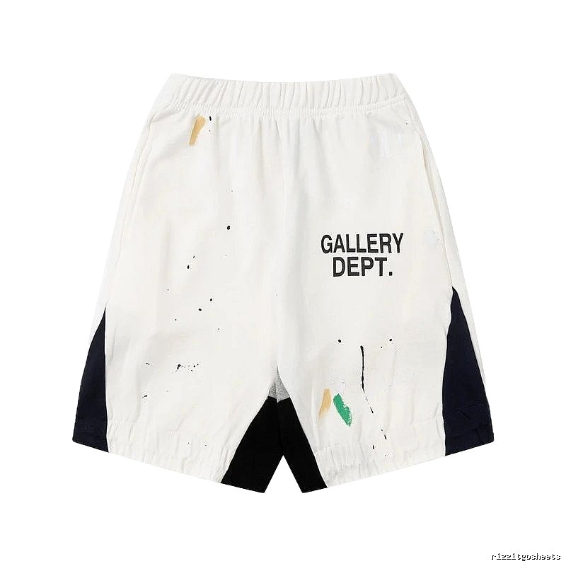 Gallery Dept. Graffiti Style White Shorts