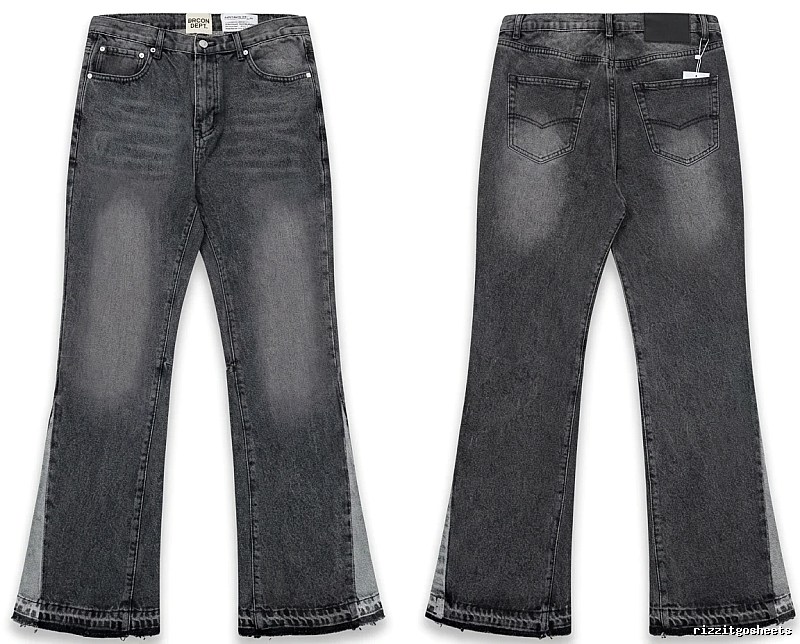 Gallery Dept. Ripped Retro Style Grey Pants