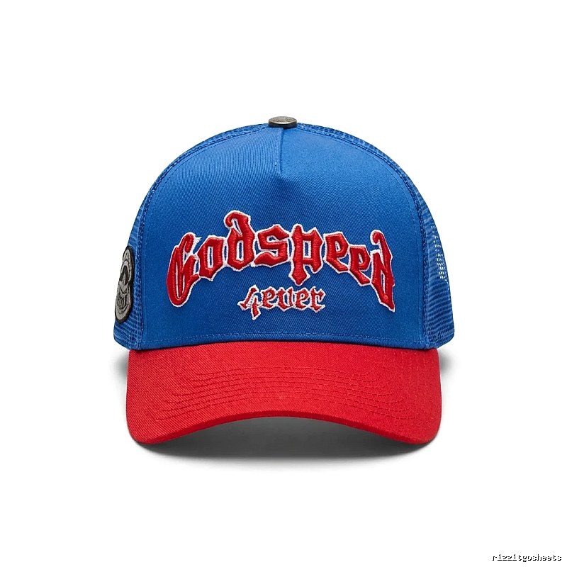 Godspeed Retro Style Red and Blue Hat