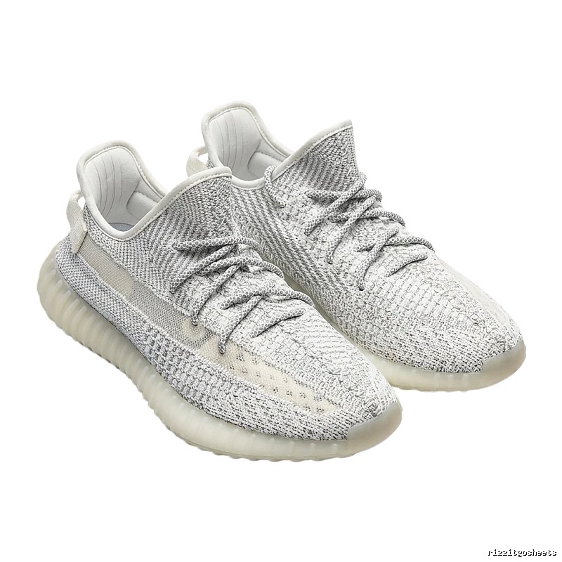 Grey and white casual Yeezy 350 shoes