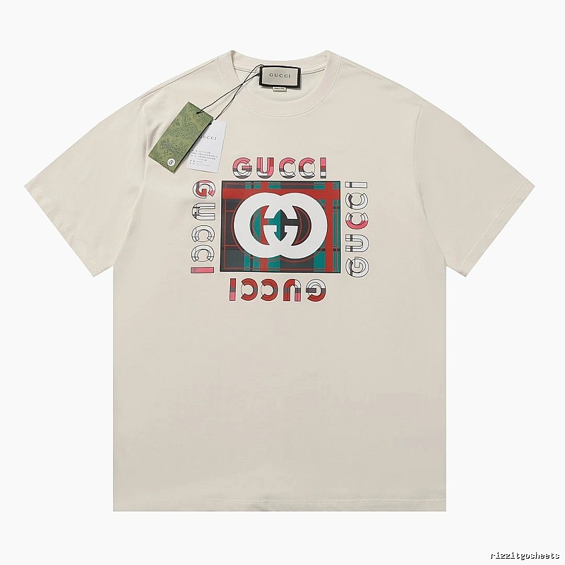 Gucci printed fashion white T-shirt