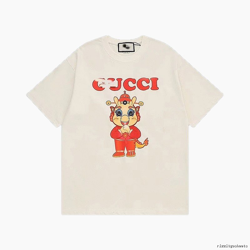 Gucci Year of the Dragon Limited Edition China Chic Style Off-white T-shirt