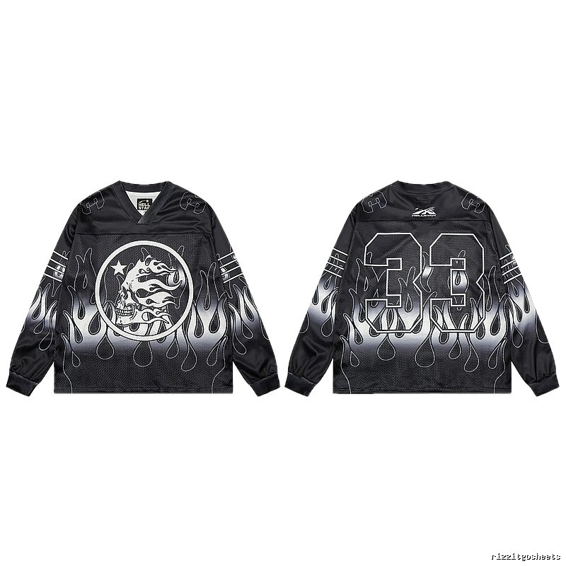 Hellstar Skull Flame High Street Black Jersey