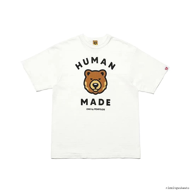 HUMAN MADE Bear Head Japanese Retro White T-Shirt