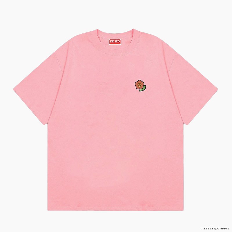 KENZO Begonia Collection Casual Style Pink T-Shirt