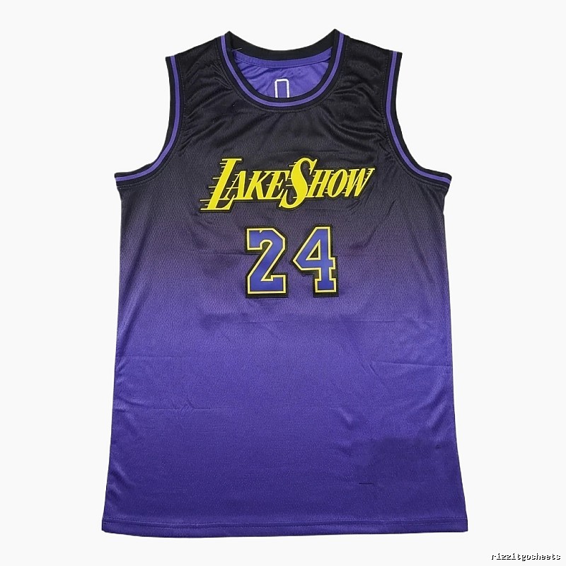 Kobe gradient style black-purple basketball jersey
