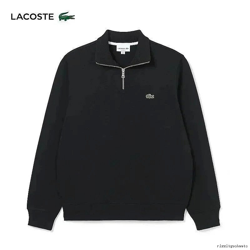 Lacoste Classic Quarter-zip sweatshirt Black Quarter Zip for Daily Styling
