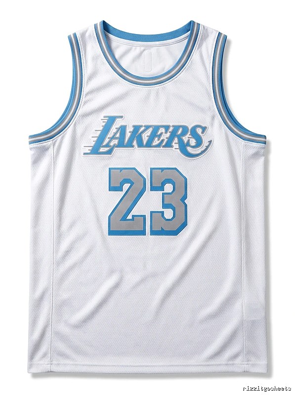 LBJ Lakers retro white jersey