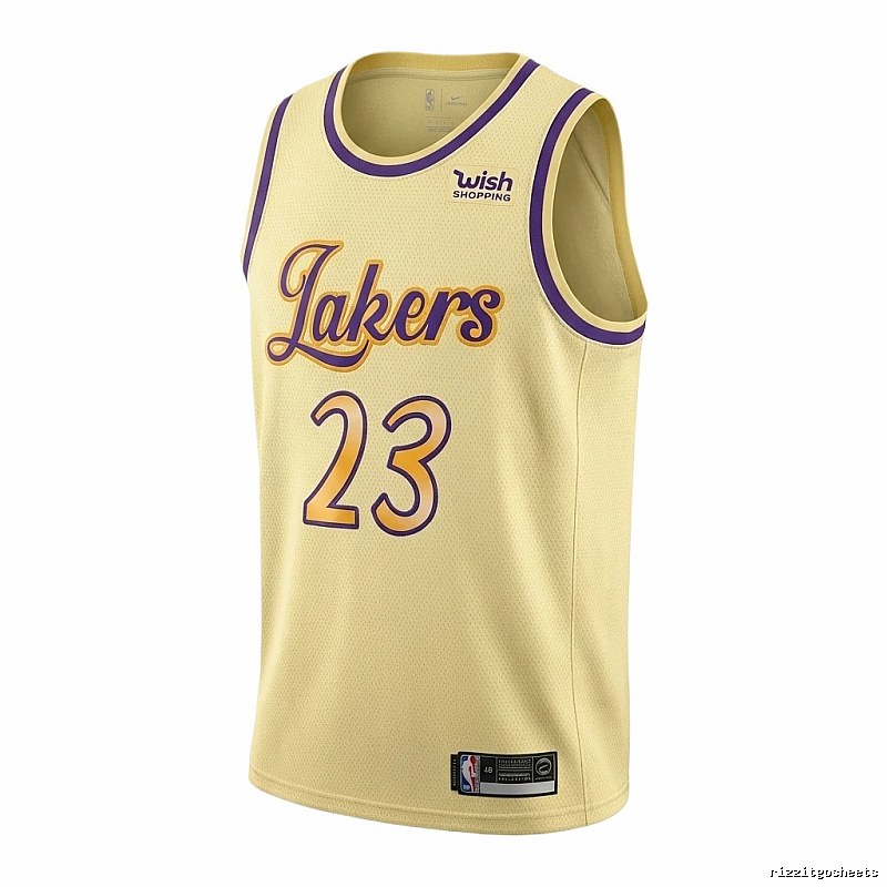 LBJ's No. 23 yellow jersey of the Lakers.