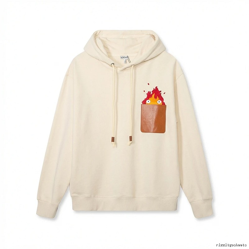 LOEWE Cartoon Print Beige Sweatshirt