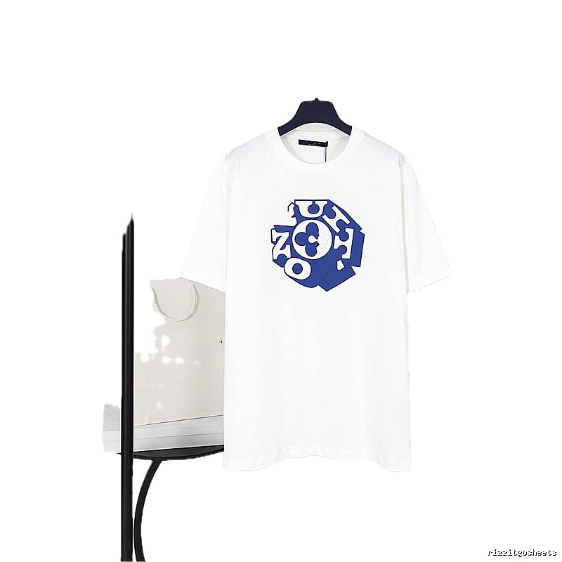 Louis Vuitton Printed Casual Style White Short-sleeve T-shirt