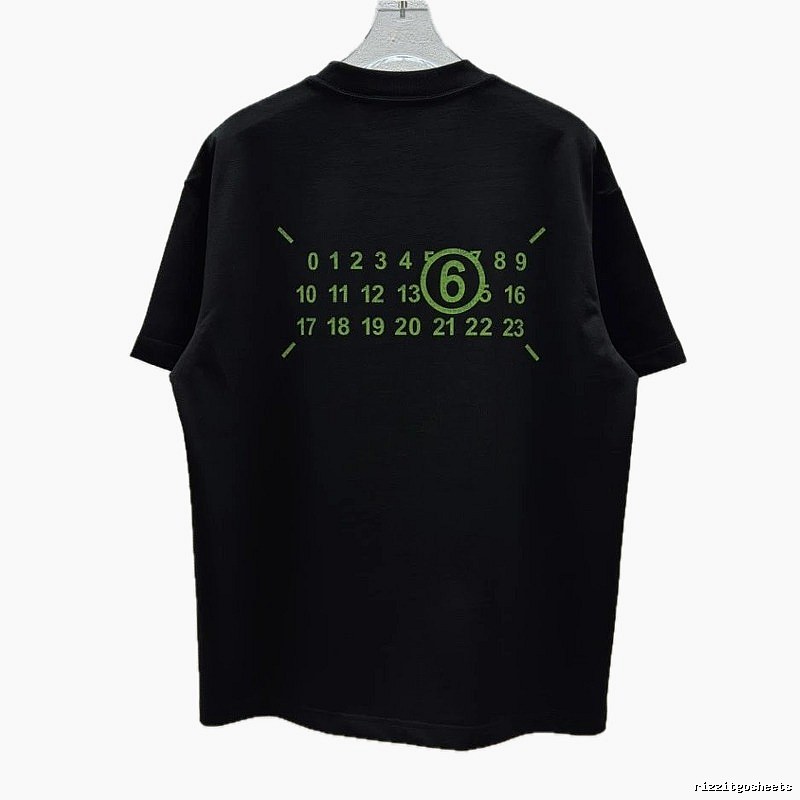 Maison Margiela MM6 Street Style Black T-Shirt