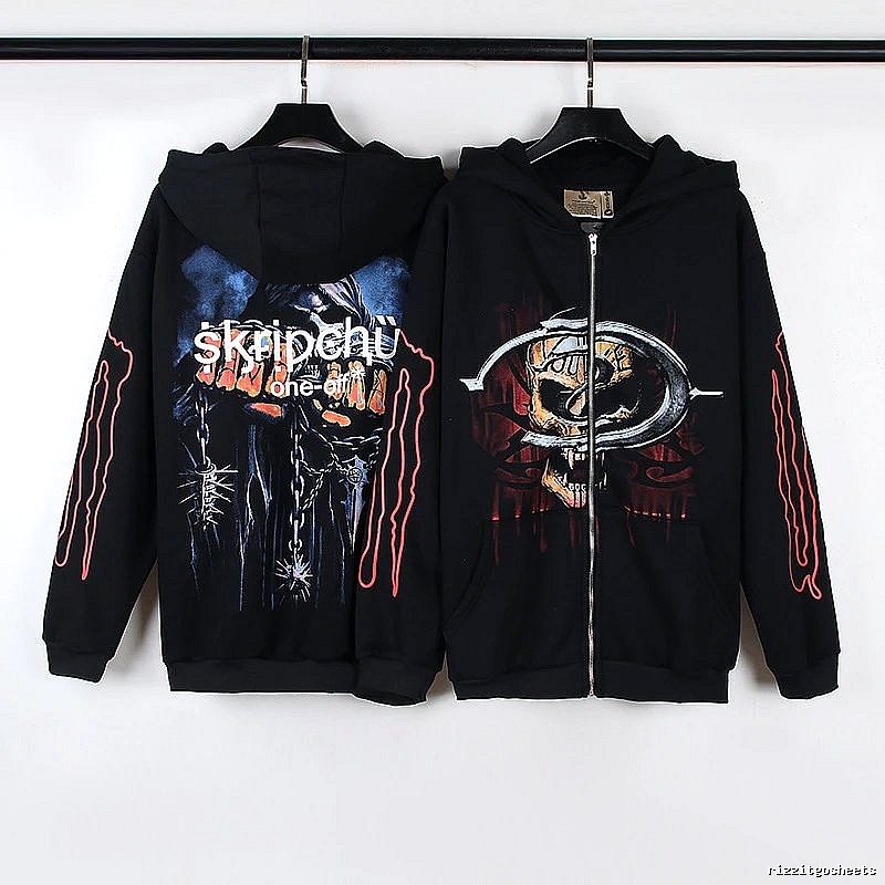 Mastermind Style W23 Zip Hoodie Airport Outfit Skull
