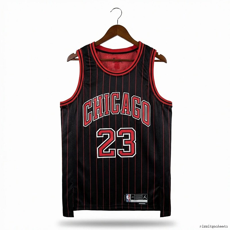 Michael Jordan retro black and red jersey