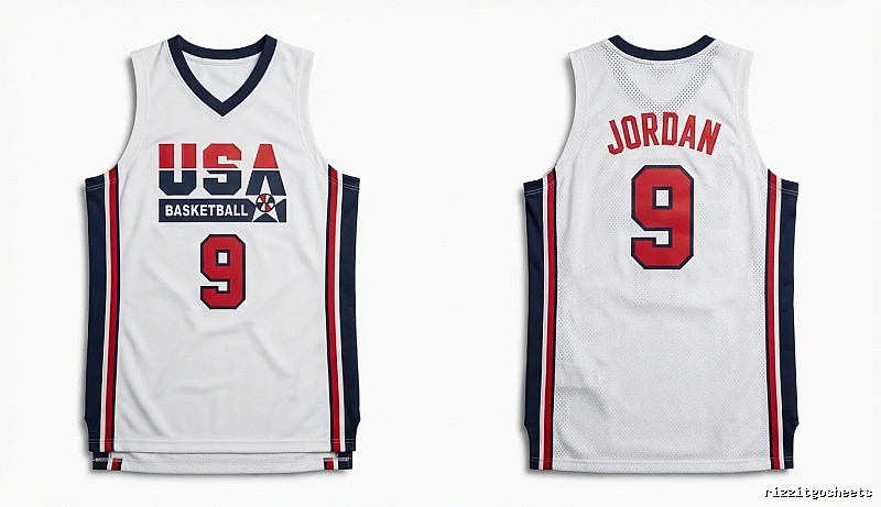 Michael Jordan retro-style white jersey
