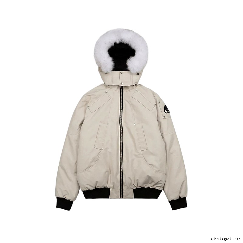 Michael Kors parka down jacket in off-white