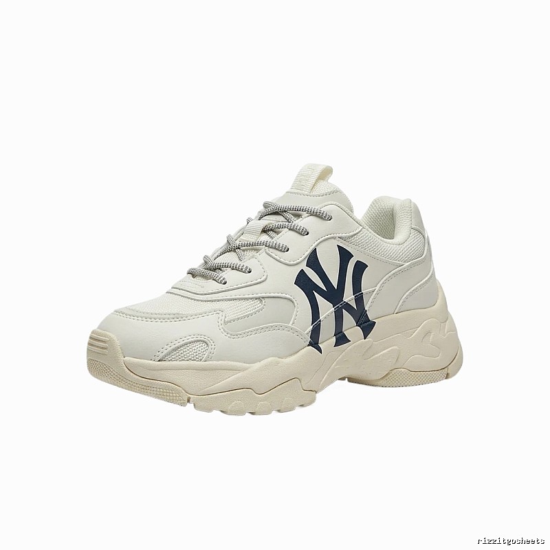 MLB dad-style white sneakers