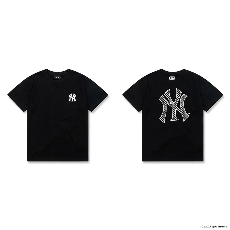 MLB NY Series Trendy and Cool Style Black T-shirt