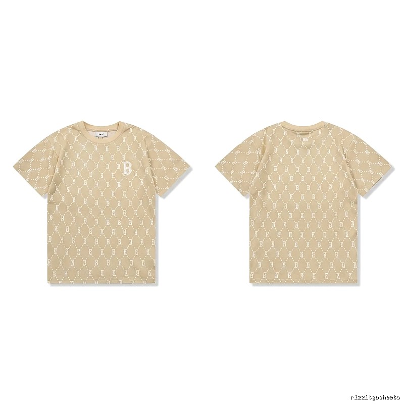 MLB Old Flower Style Beige T-shirt