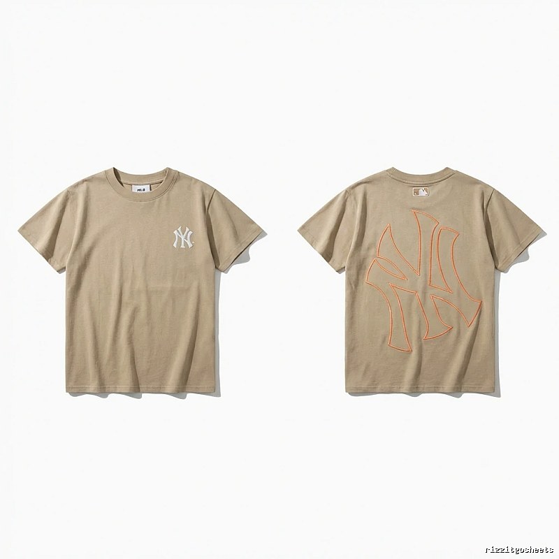 MLB retro style khaki T-shirt