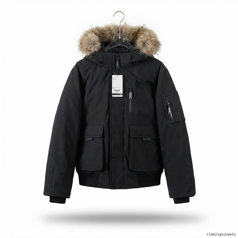 MLB Workwear Style Black Down Jacket