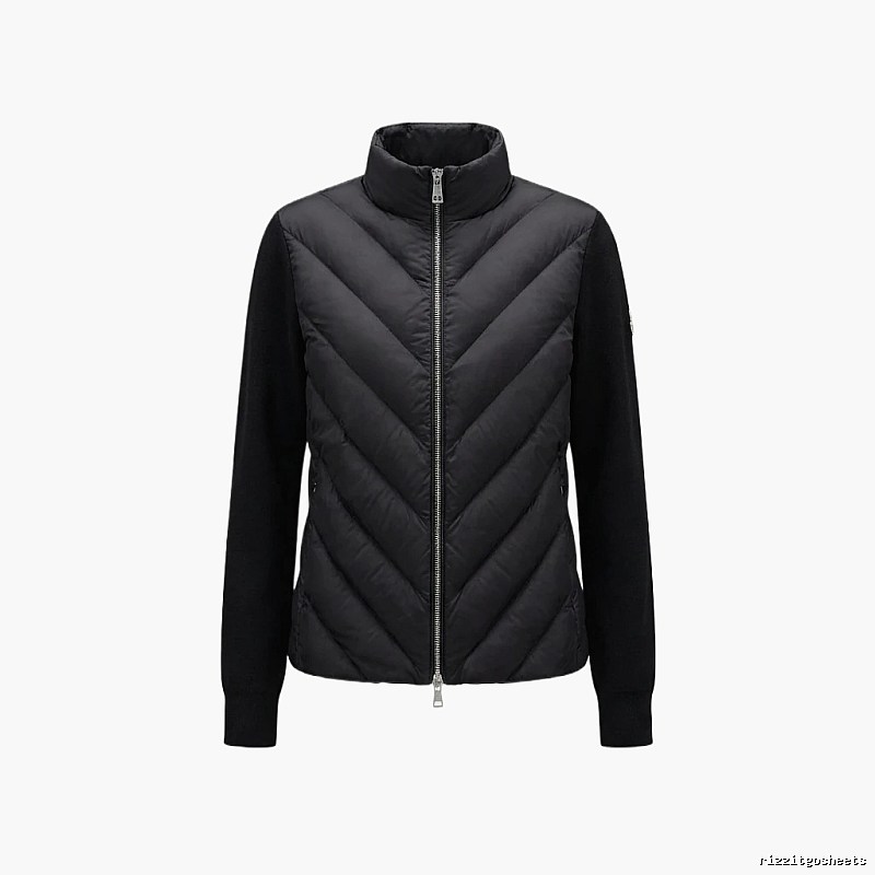 Moncler black casual style down jacket