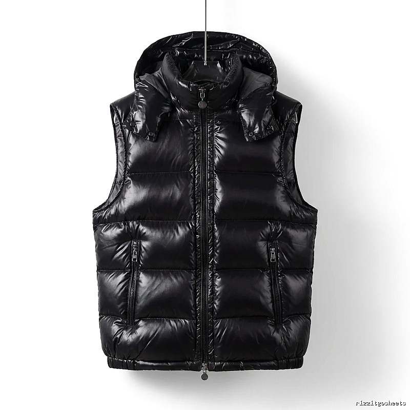 Moncler black stylish down vest
