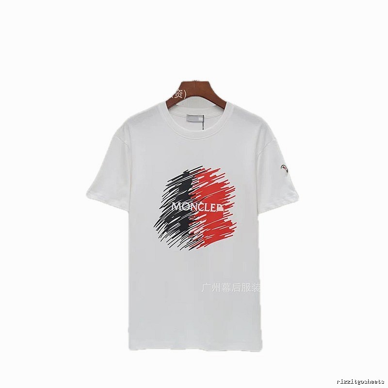 Moncler Graffiti Casual Style White Short-sleeve T-shirt