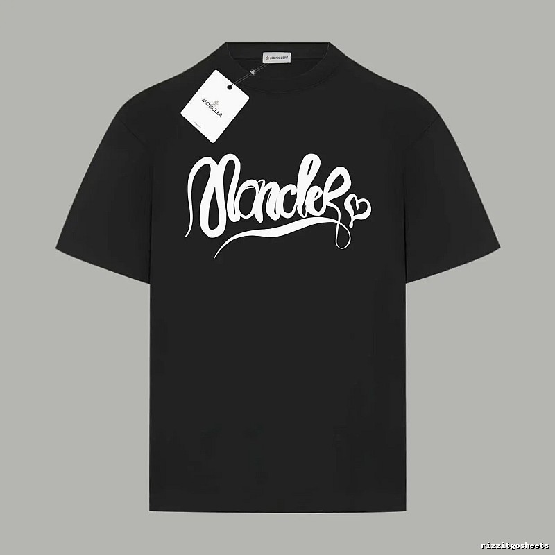 Moncler Love Trendy Black T-shirt