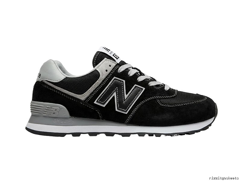 New Balance retro black and grey sports shoes