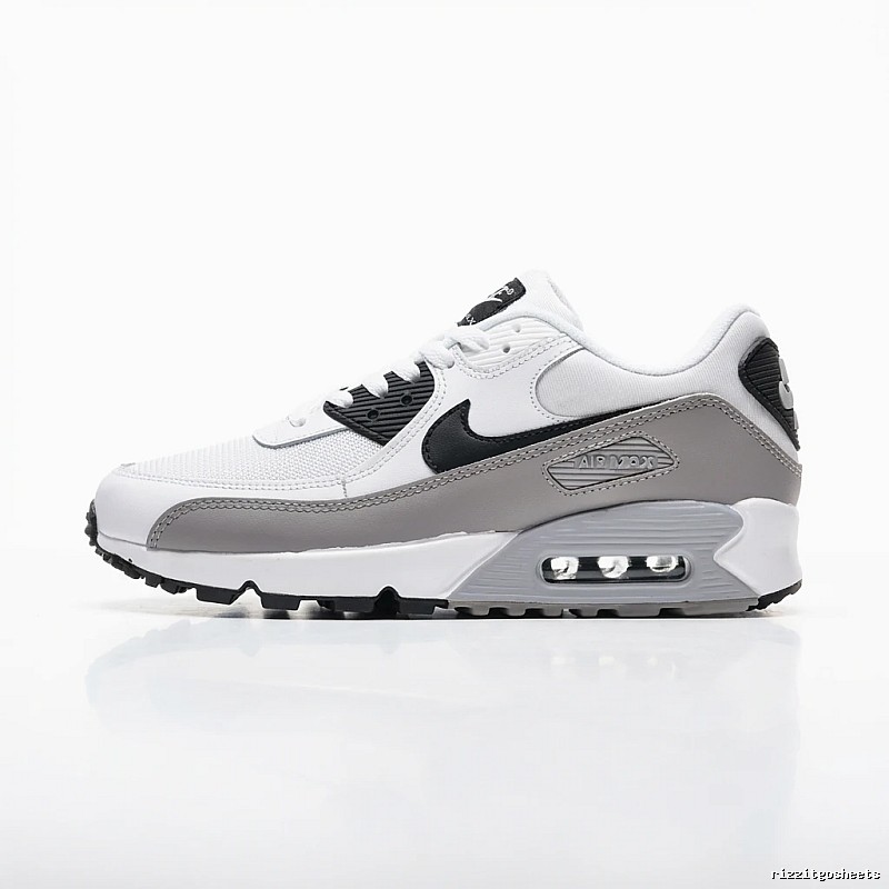 Nike Air Max retro-style gray and white sports shoes