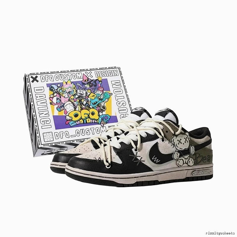 Nike Trendy Black and White Retro Board Shoes