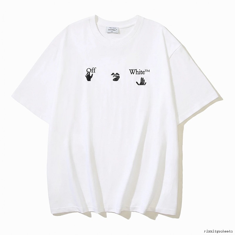 Off-White minimalist style white T-shirt