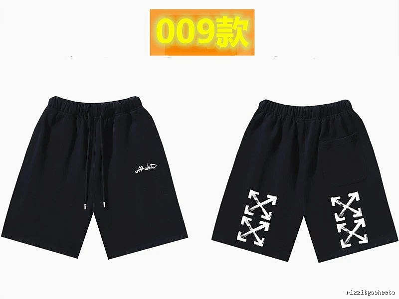 Off-White Style 009 Trendy Cool Black Shorts