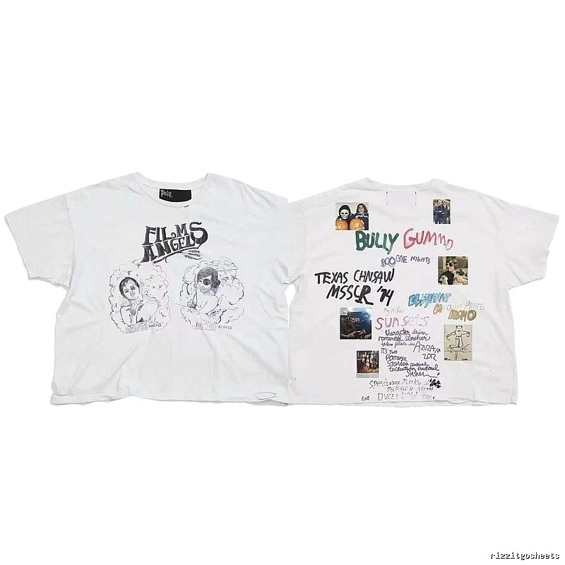 Paly Hollywood Graffiti Street Style White T-Shirt