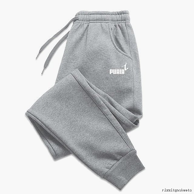 Puma Relaxed Sweatpants Black Drawstring Sweatpants with Designer-Inspired Detail
