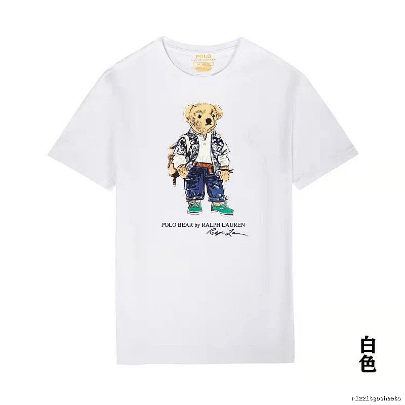 Ralph Lauren Bear Series White T-shirt
