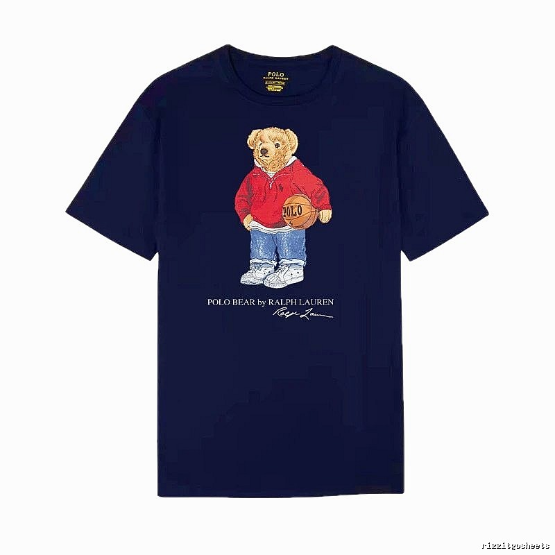 Ralph Lauren Bear Trendy Brand Royal Blue T-shirt