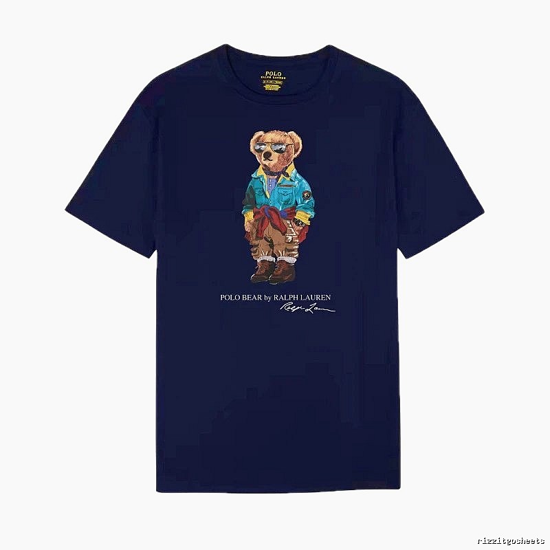 Ralph Lauren Bear Trendy Brand Sapphire Blue T-shirt