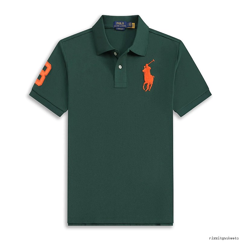 Ralph Lauren Polo American retro style dark green shirt