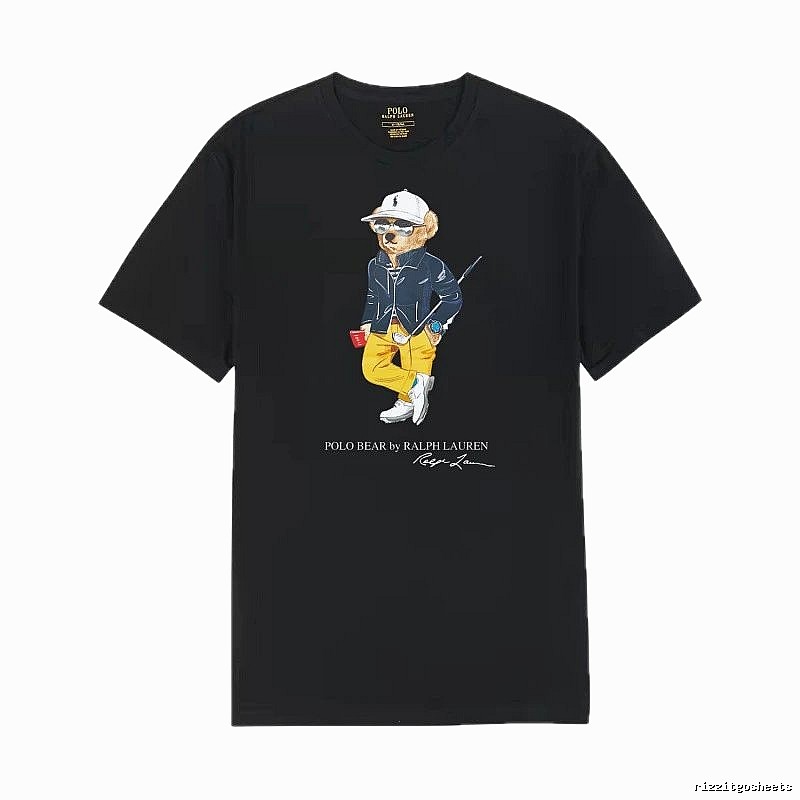 Ralph Lauren Polo Bear Trendy Cool Black T-shirt