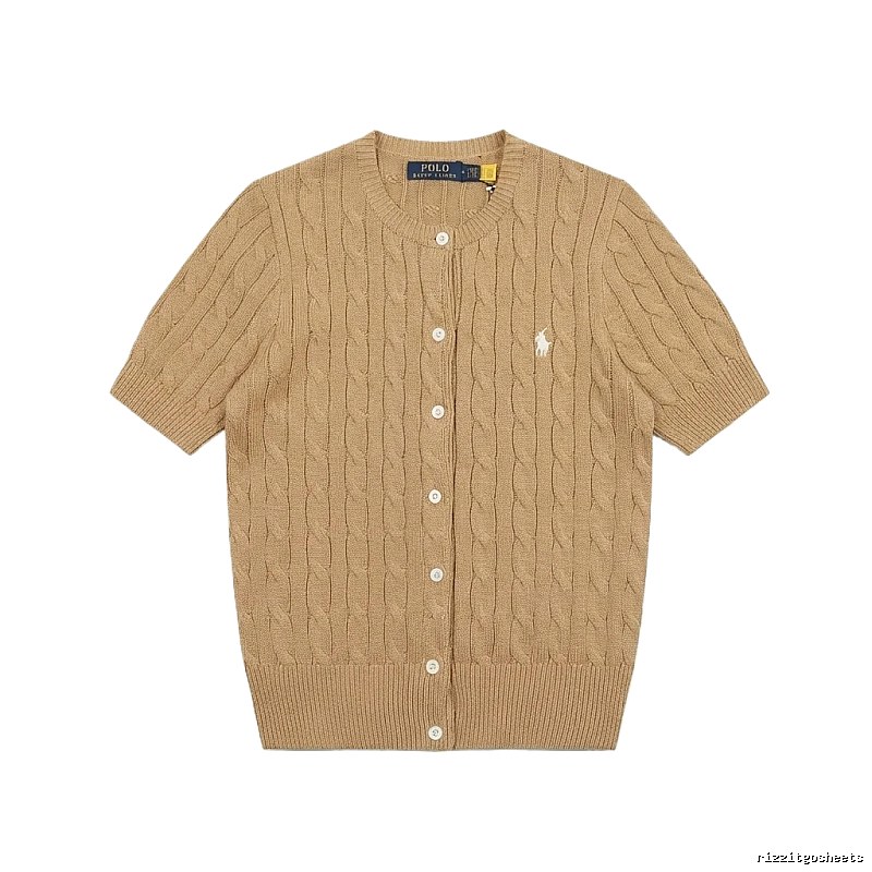 Ralph Lauren Polo Retro Brown Cardigan
