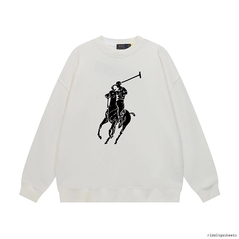 Ralph Lauren Polo Retro Style White Sweatshirt