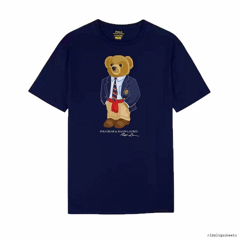 Ralph Lauren Teddy Bear Preppy Style Royal Blue T-shirt