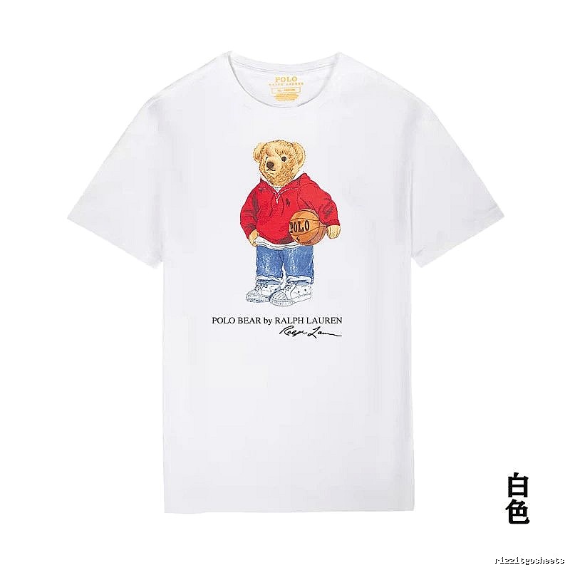 Ralph Lauren Teddy Bear Series White T-shirt