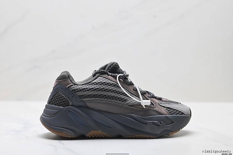 Retro-style Grey and Black Yeezy 700 Shoes
